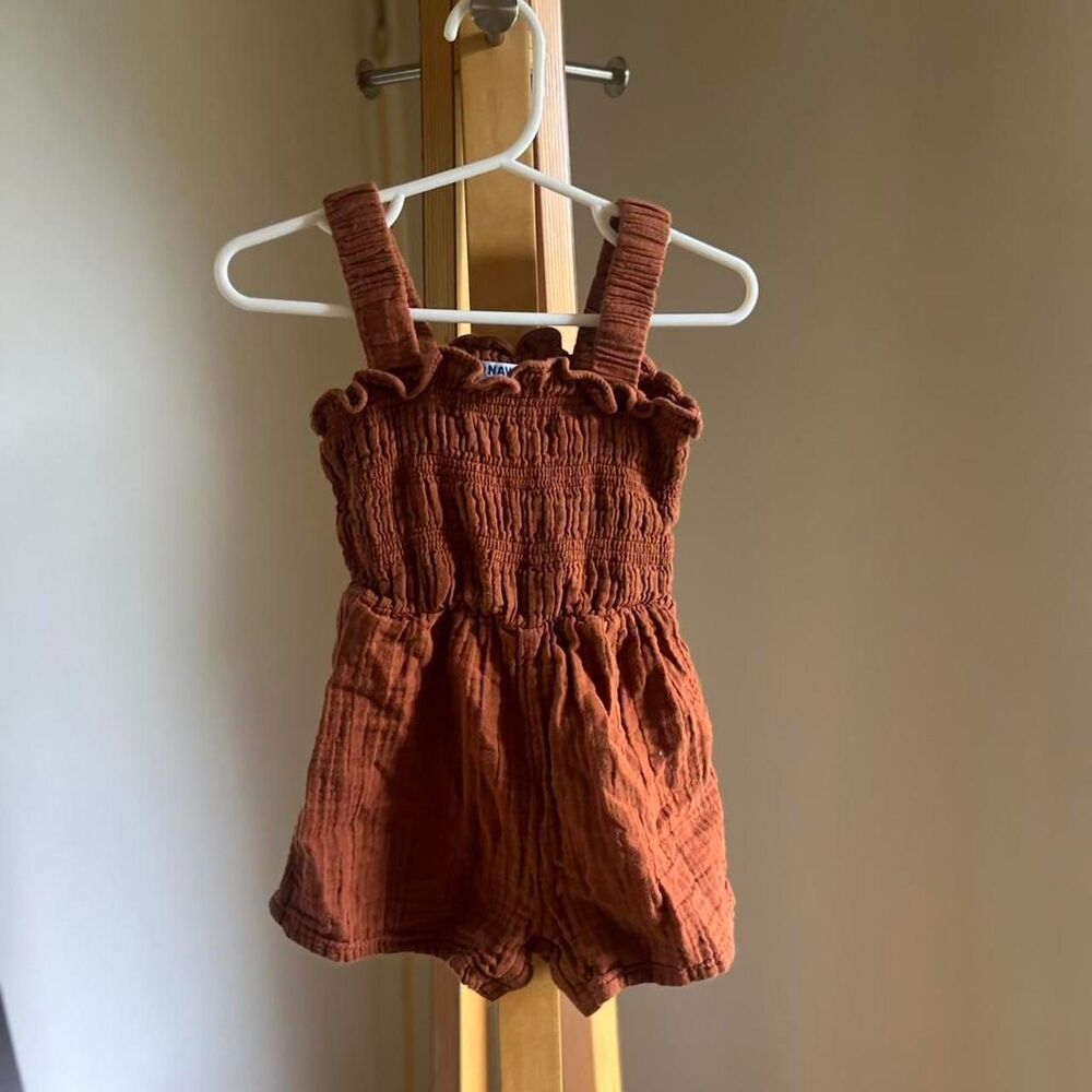 Old-navy Brown and Orange Playsuit-romper